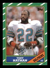 1986 Topps #46 Tony Nathan
