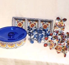 9 pc PREPARA  Melamine Taco Serving Set 