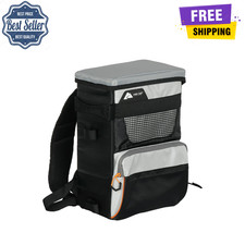 Ozark Trail 3700 Tackle Backpack Fishing Storage Bag with 3 Trays Gray Polyester
