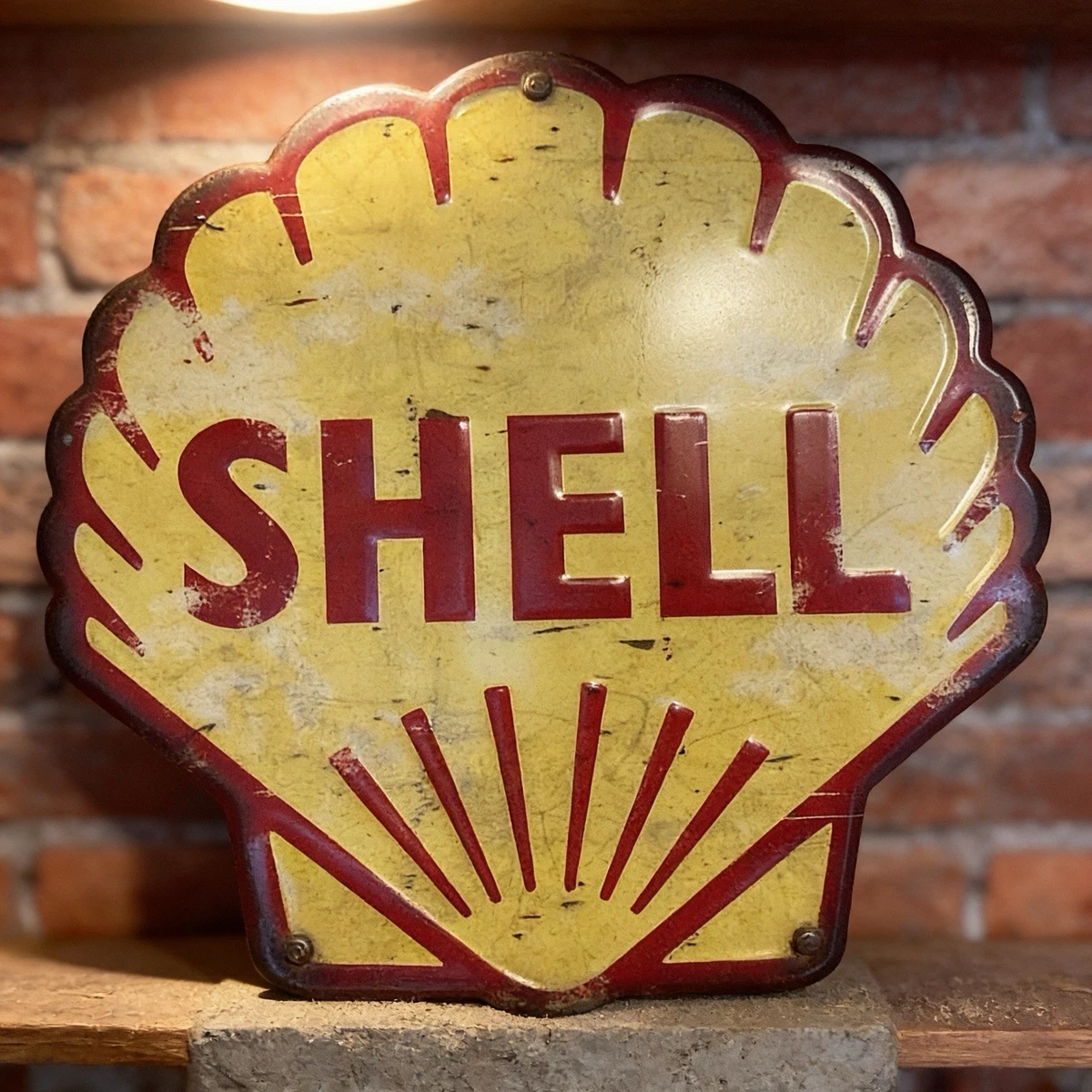 Shell Gas Sign In Collectible Gas & Oil Advertising Signs for sale