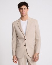 NEW EXPRESS 278 KHAKI EXTRA SLIM STRETCH SUIT JACKET SZ 42L