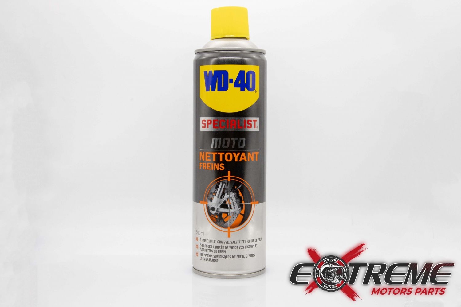 Nettoyant frein WD-40 Specialist Moto pour éliminer les sifflements 500 ml