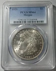 PCGS  / 1921  P / MS  - 64 / MORGAN SILVER DOLLAR