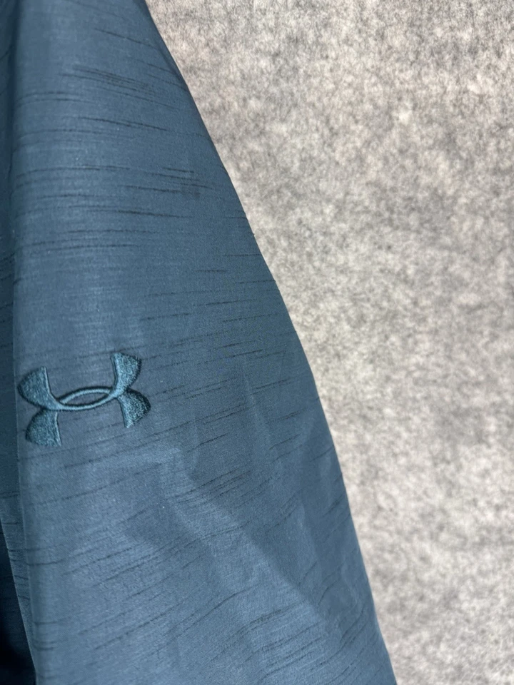 Chaqueta Under Armour Para Hombre XL Cold Gear Impermeable Infrarrojo Con Capucha Tormenta 3 Azul Foto 4 de 4