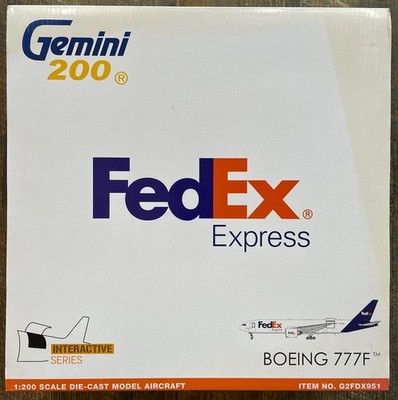 GEMINI JETS 1:200 scale FedEx EXPRESS BOEING 777F INTERACTIVE