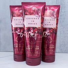 Bath  Body Works x3 COVERED IN ROSES Moisturizing Body Wash 10 fl oz