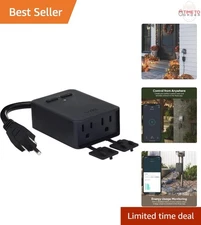 Outdoor Smart Plug Rubber  WiFi Alexa Google IFTTT Energy Monitoring