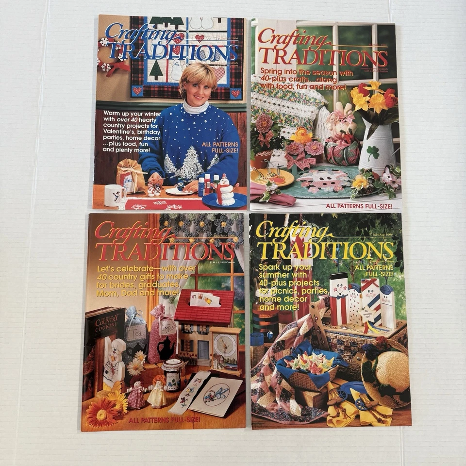 Vintage Craft Magazines Lot of 8 Crafting Traditions Complete 1996 - Image 2 of 3