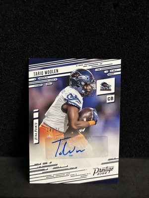 Tariq Woolen 2022 Chronicles Draft Prestige Xtra Pts Auto Pink #/75 Seahawks