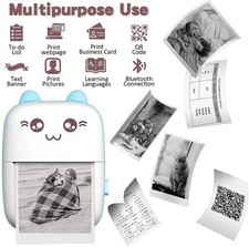 Mini Thermal Printer Moblie Phone Pocket Bluetooth Photo Label Printing Machine