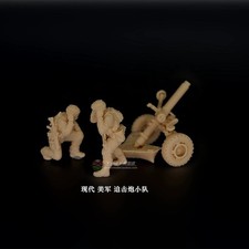 Impreso en 3D 1/72 Mortero Moderno EE. UU. Equipo de Combate de Ataque Dirigido 2 Hombres + Juego de Mortero