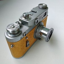 Vintage Soviet FED-3 Rangefinder Film Camera with Industar-22 50mm Lens USSR