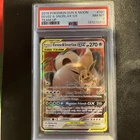 2019 pokemon sun and moon eeve and snorlax gx psa 8