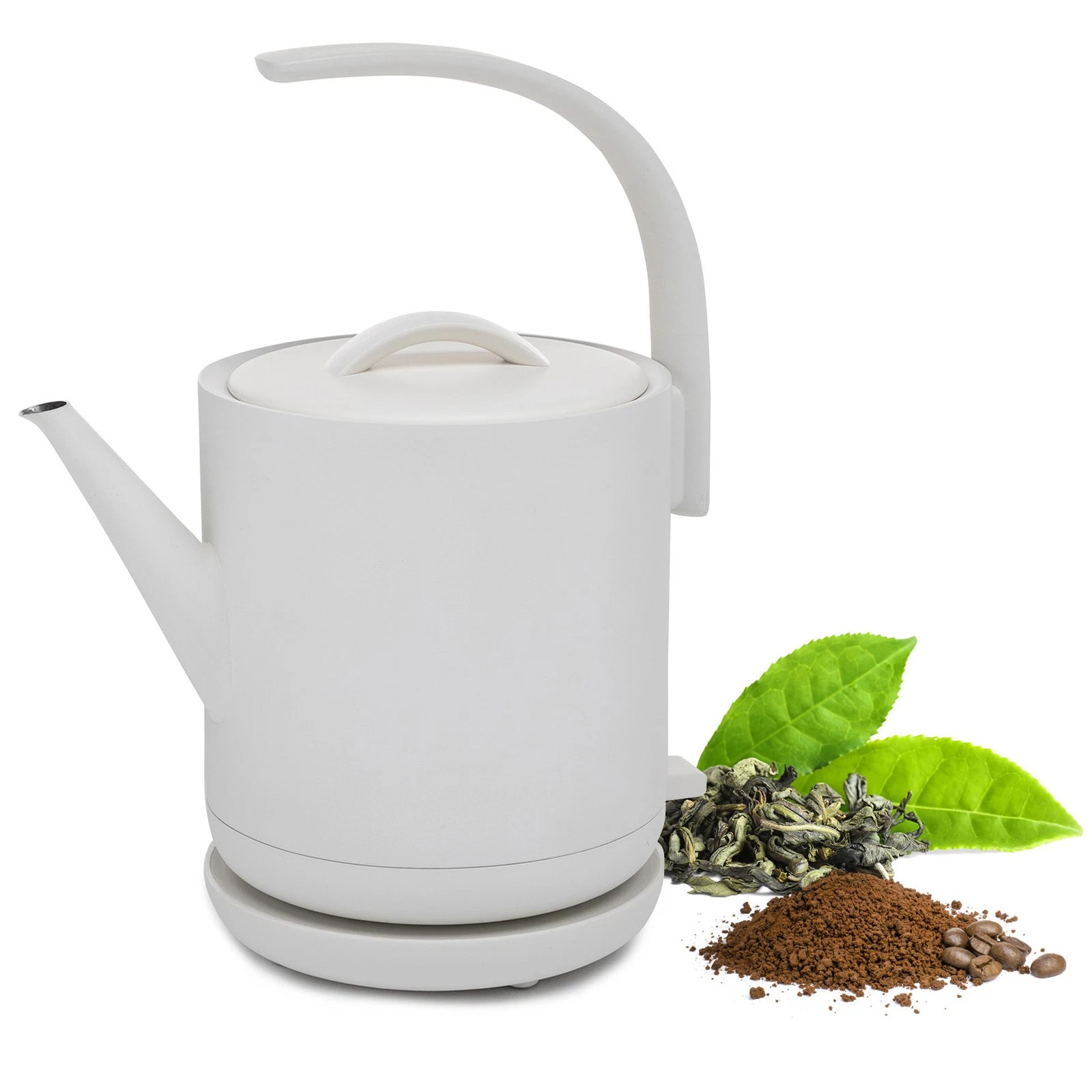 ChefWave Electric Lightweight Pour over Kettle Coffee Tea (Matte White)