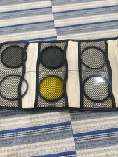 Vintage 67mm Camera Lens Filter Lot Tiffen Hoya Vivitar ND2 Yellow Polarizer
