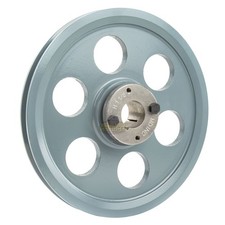 Cast Iron 8.25" Single Groove Pulley Belt A Section 4L and 1-1/8" Sheave Bushing