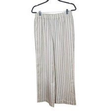 Jenni Kayne Cream Wide Leg Pants with Navy St...