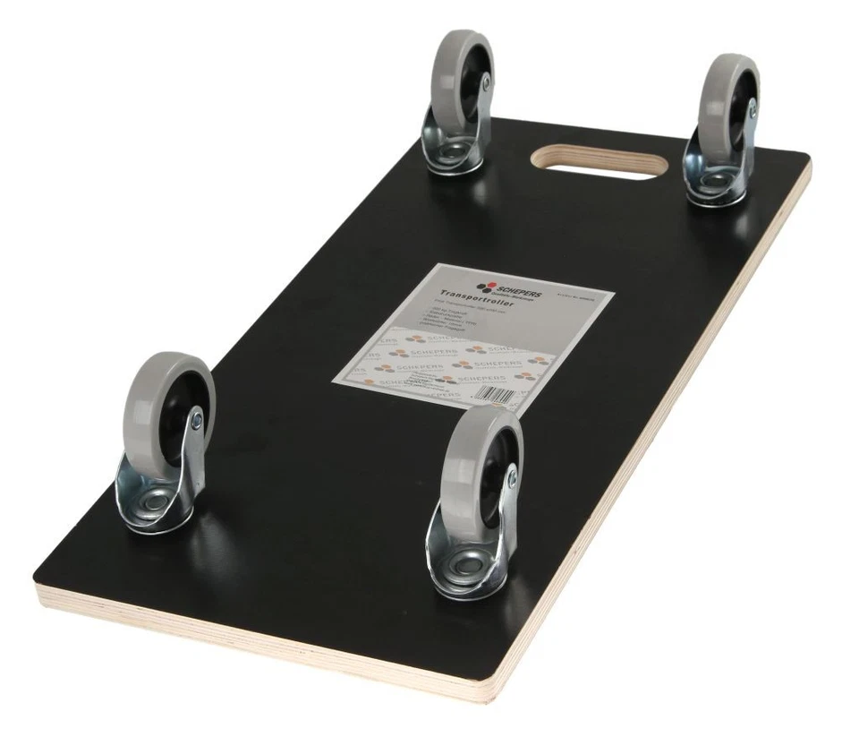 Transportroller Möbelroller Rollbrett Siebdruckbrett TPE Rollen 200 kg  6 Stück - Bild 3 von 4