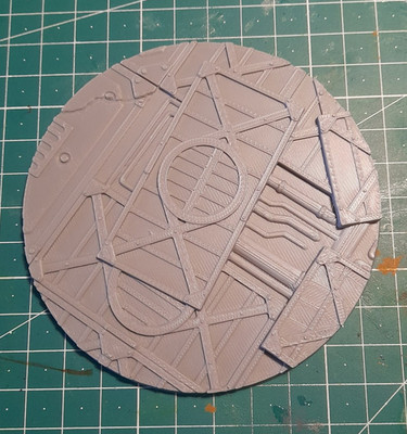 100mm Base Sci-Fi Rund für Tabletop Miniaturen Games Workshop Necromunda