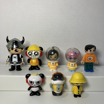 Ryan s World Mystery Figures Lot 8pc Combo Panda Gus Lexa Viking Ryan Mixed Toys