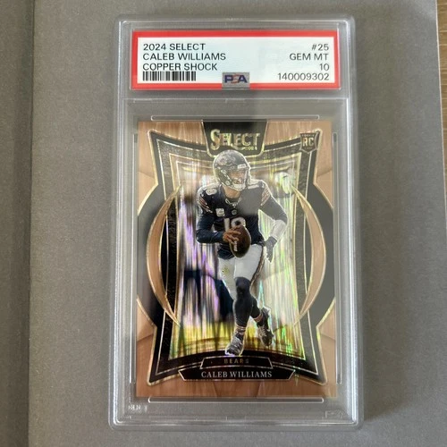 2024 Panini Select - Caleb Williams #25 Copper Shock   /299 (RC) PSA 10
