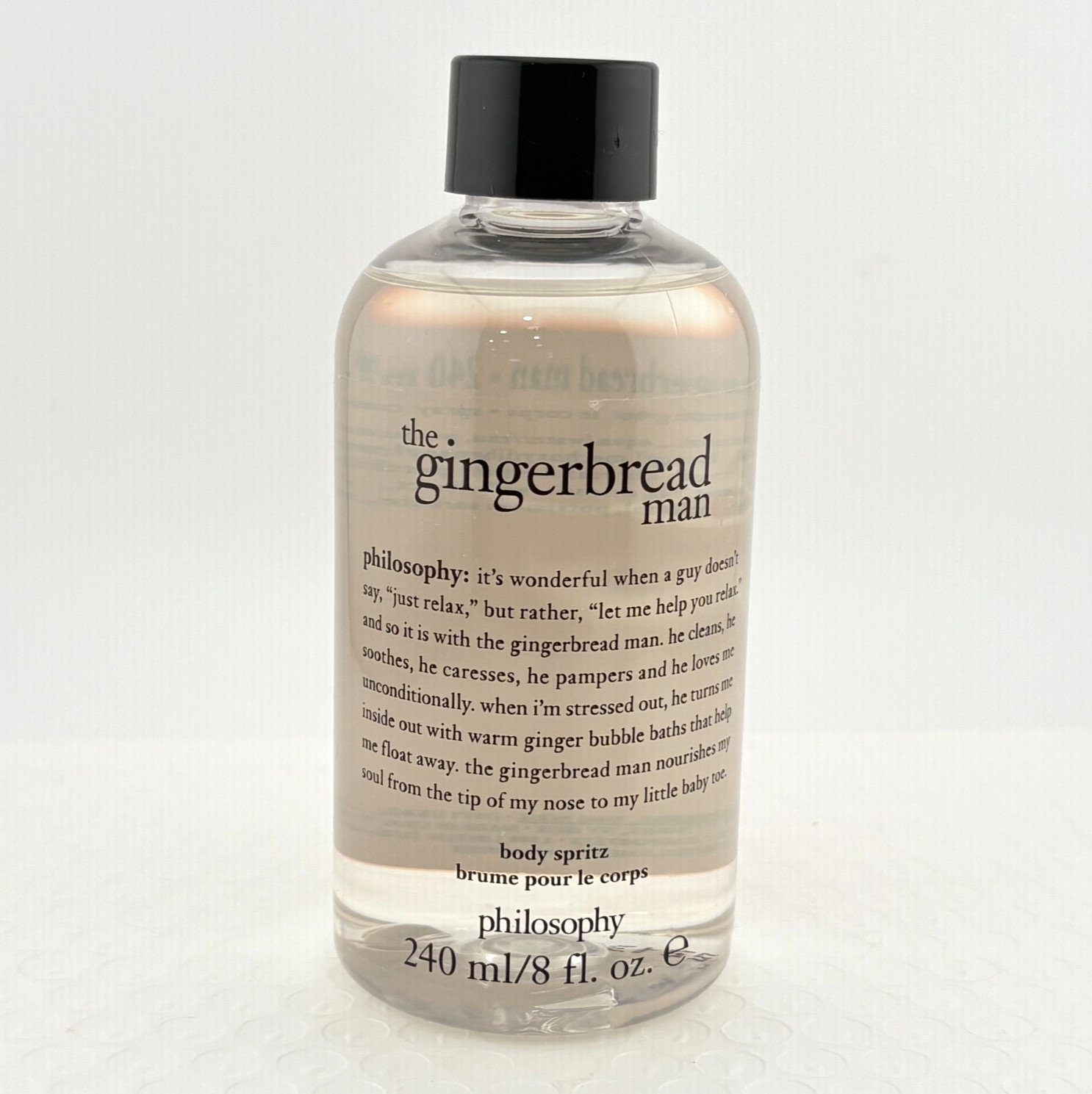 Philosophy The Gingerbread Man 8 fl. oz. Body Spritz w/ Spritzer Pump Sealed New