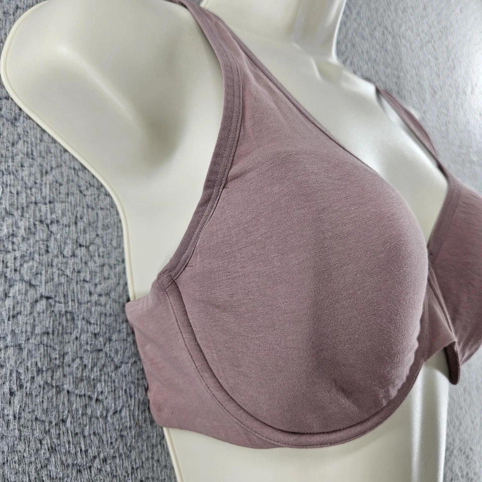 Sujetador ThirdLove para mujer 38B malva con aros ligeramente forrado camiseta diaria cómoda Foto 2 de 4