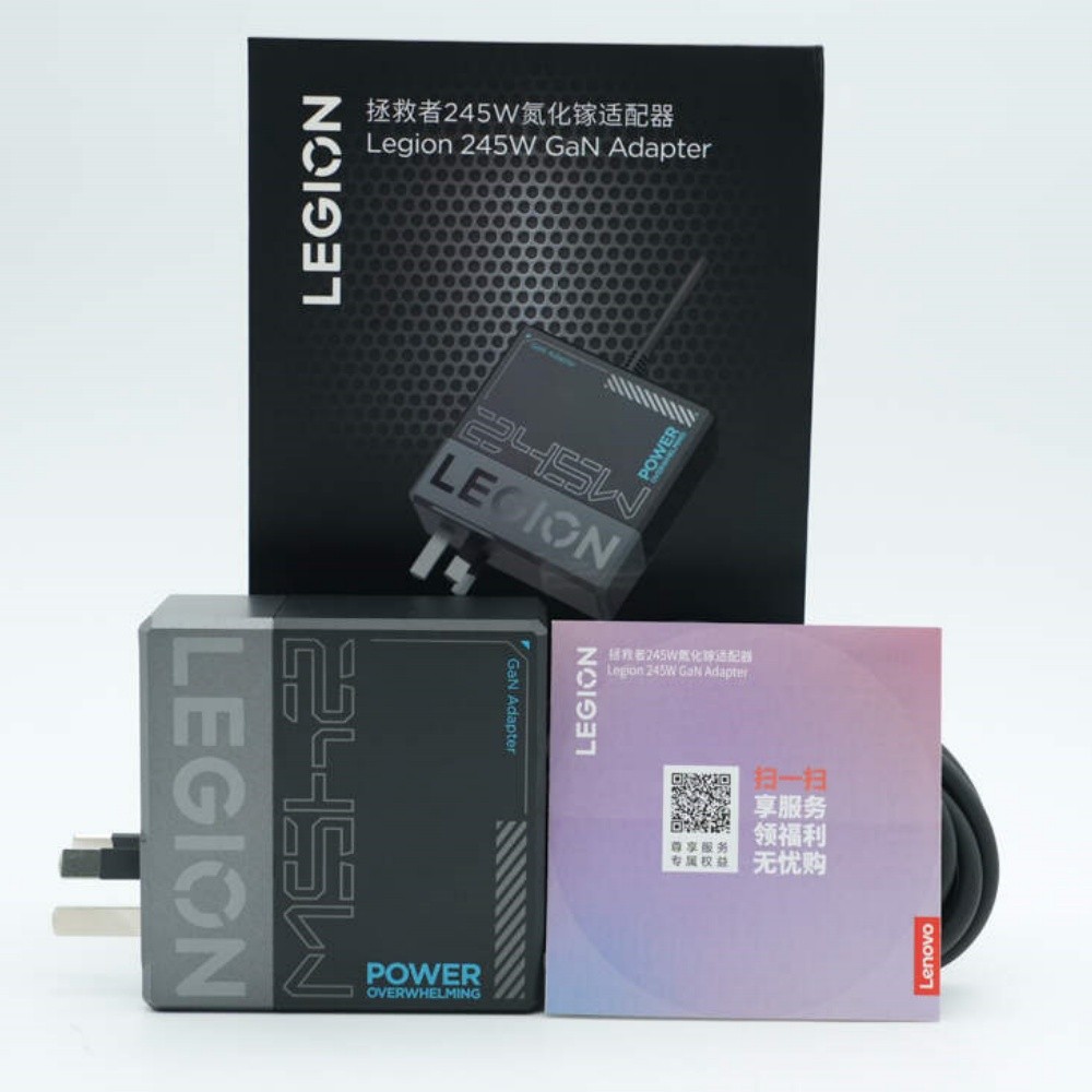 Original Lenovo Legion 245W GaN+SiC Power Adapter W/t Slim Display 