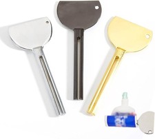 3 Pcs Toothpaste Tube Squeezers,Stainless Steel Toothpaste Squeezer,Metal Manual