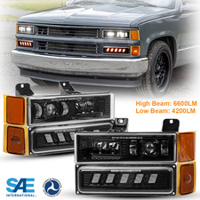 8pcs Led Headlight Bumper Lamp Marker For Chevy Suburban K1500 K2500 1994-1999
