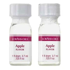 SM Lorann Oils Apple Flavor 1 Dram 2 Pack