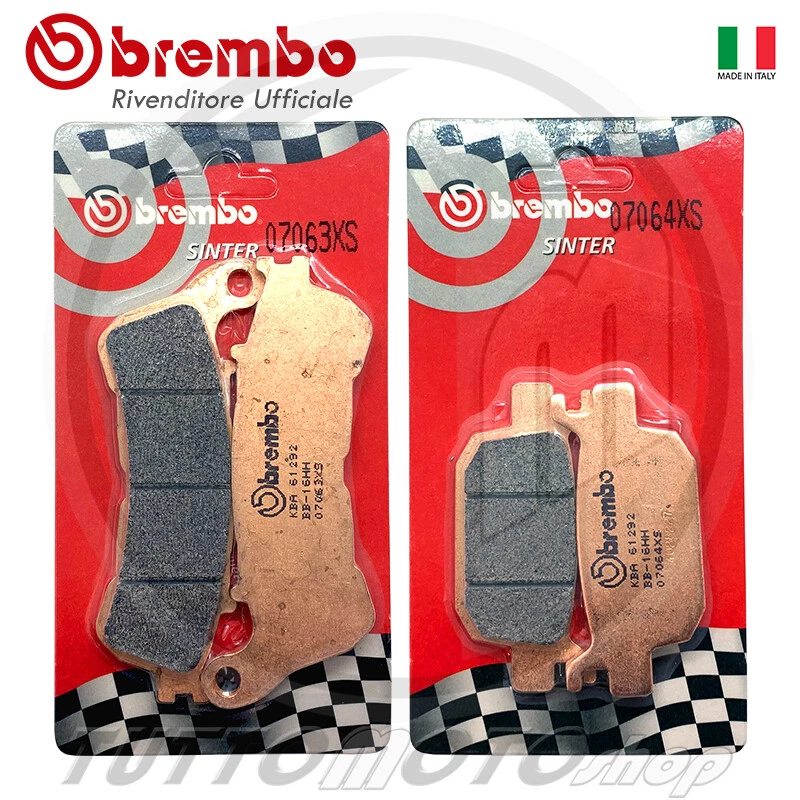 KIT PASTIGLIE FRENO SINTER BREMBO HONDA SH 300 con Abs 2006-2014 ANT+ POST SH300
