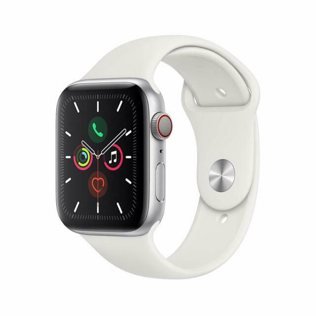 Apple Watch A2095 44mm Silver Aluminum Case White Smart Watch