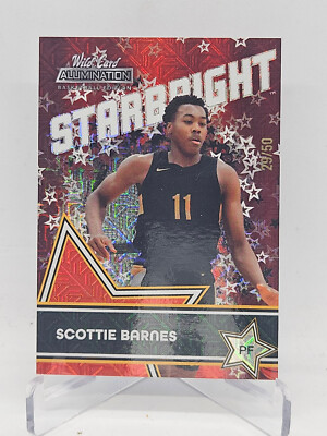 Scottie Barnes 2022 Wild Card Alumination Starbright Red Mojo