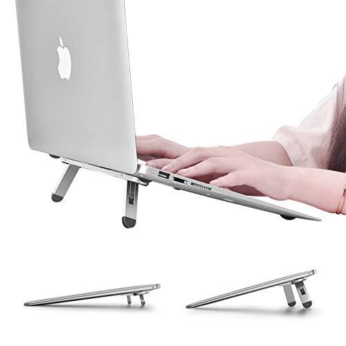 Adjustable Ergonomic Laptop Stand with Cooling Ventilation for Desks