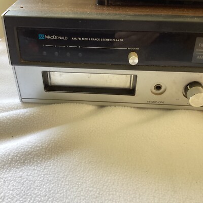 Macdonald Instruments AM/FM MPX receiver eight track player model