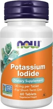NOW Foods, Potassium Iodide, 30 mg, 60 Tablets x3 pack