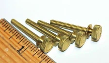 6-32-1" Brass Thumb Screws