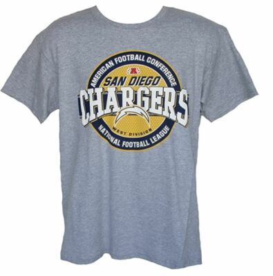San Diego Chargers Men's Short Sleeve Shirt - Gray Free Shipping