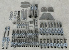 CADILLAC FRONT BUMPER BRACKETS NUTS BOLTS ROUND FLAT WASHERS 1965 65 OEM