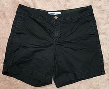   Old Navy Women's Everyday Shorts Size 12 Black Cotton Blend Chino