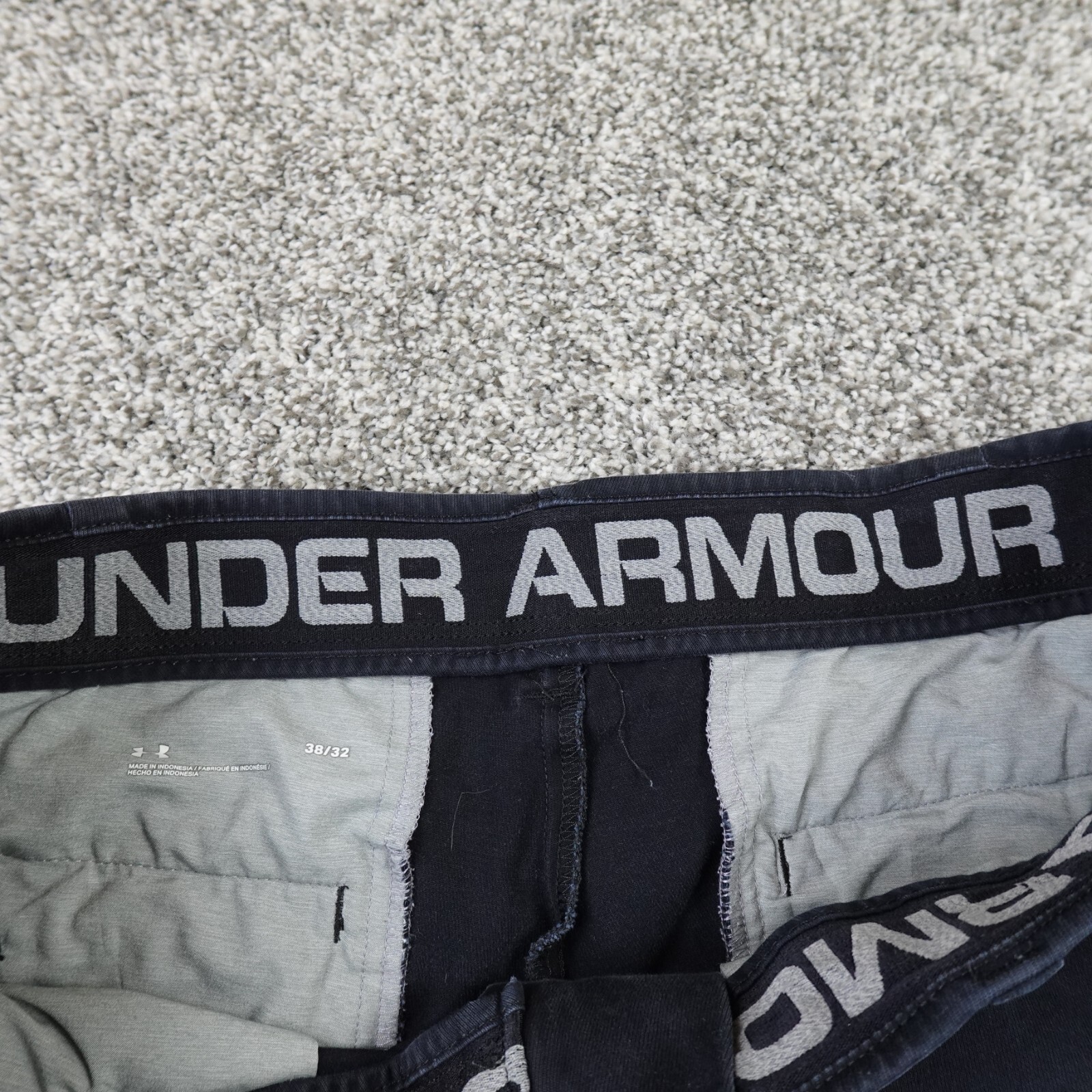 Under Armour Pants Mens 38X32 Black Chino Golf UA Match Play Stretch Performance thumbnail 7