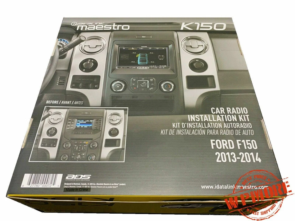 iDatalink Maestro KIT-F150 Dash KIT & T-Harness for Ford F150 2013 2014 w. 4.3" - Image 3 of 4