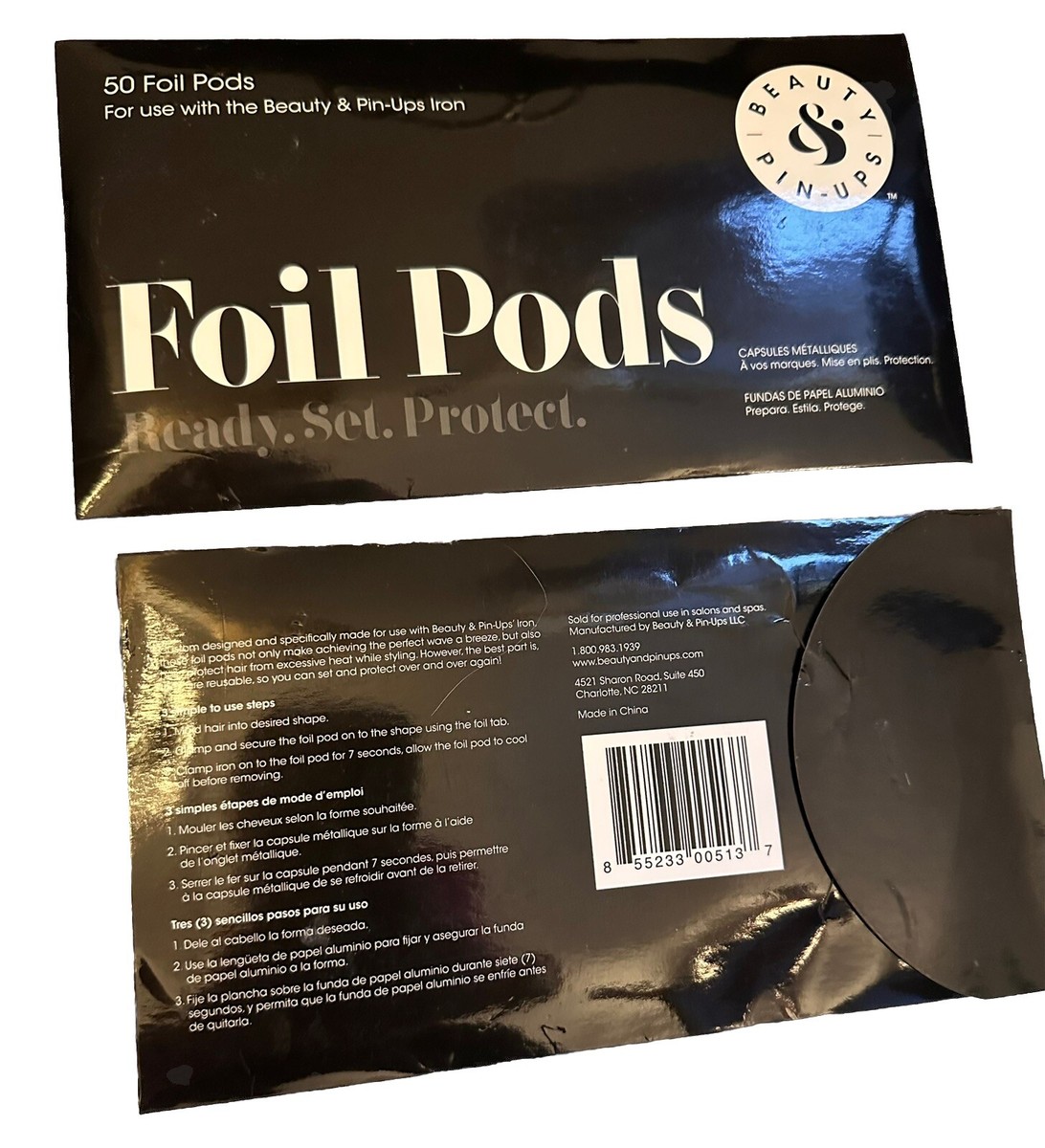 Pincurl iron with foil pods Beauty and Pinups The Iron with bonus foil pods main image 2