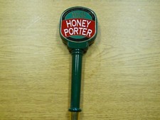 Samuel Adams Honey Porter Beer Tap Handle Wooden 10 1/2" Long Used Green