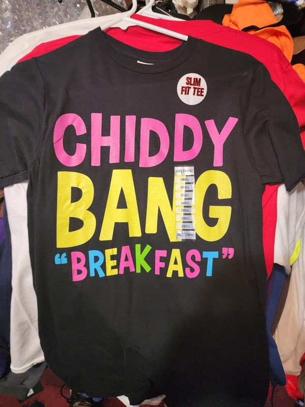 Rare Chiddy Bang Breakfast Hot Topic Tee Mens Small