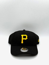 New Era MLB Youth Kid's Pittsburgh Pirates 9Forty Black Strapback Adjustable-Hat