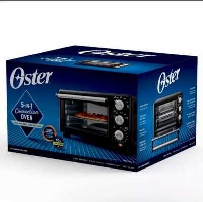 Oster Countertop Convection 4-Slice 3-Knob Toaster Oven with 5 Cooking Functions