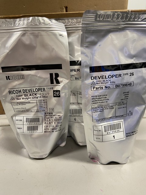 Ricoh Black Developer Type 26 B0799640 Genuine OEM for sale online | eBay