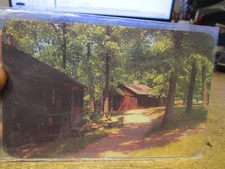 U2 Old OHIO Chrome Postcard Zaleski Lake Hope State Park Sleeping Cabins Camping